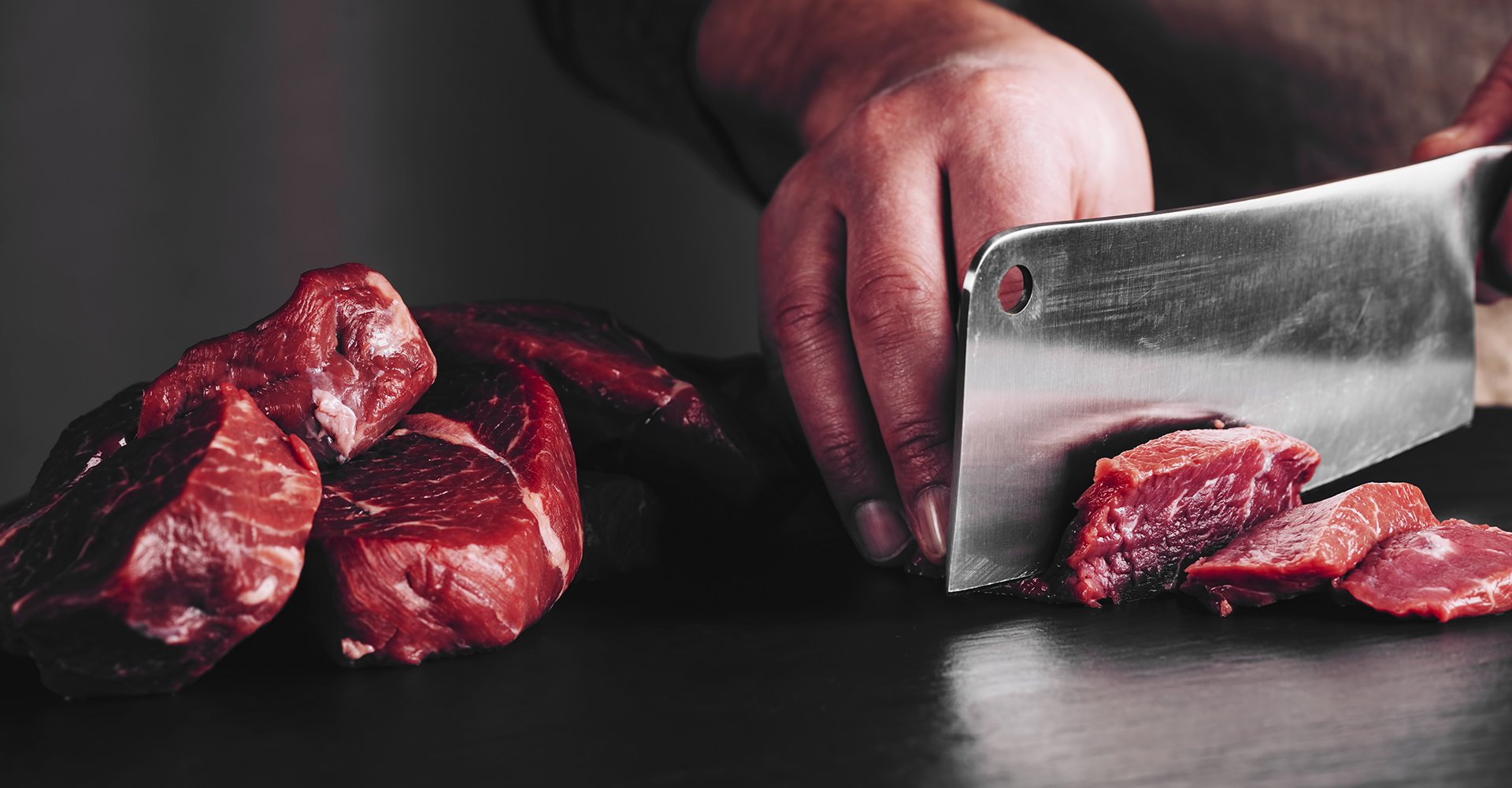 Cutting beef